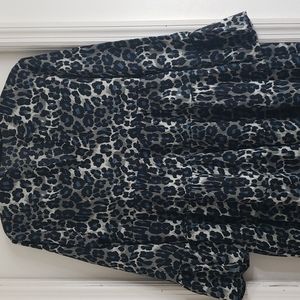 Heyson Black,  blue, grey leopard print Dress